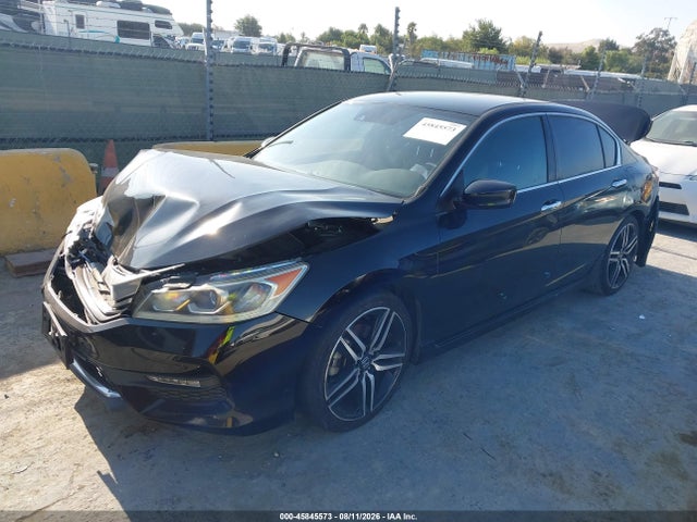 45845573 :رقم المزاد ، 1HGCR2F65HA081661 vin ، 2017 Honda Accord Sport مزاد بيع