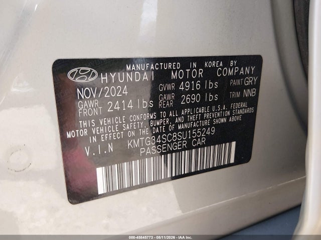 Продаж на аукціоні авто 2025 Genesis G70 2.5t Awd, vin: KMTG34SC8SU155249, номер лоту: 45845773