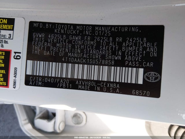 4T1DAACK1SU578858 Toyota CAMRY LE