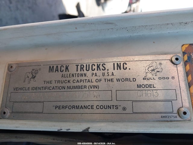 Aukcja sprzedaży 2001 Mack 600 Ch600, vin: 1M1AA14YX1W141051, numer aukcji: 45845806