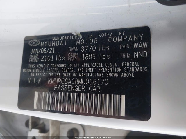 Hyundai Venue Sel 2021 KMHRC8A38MU096170 Image 9