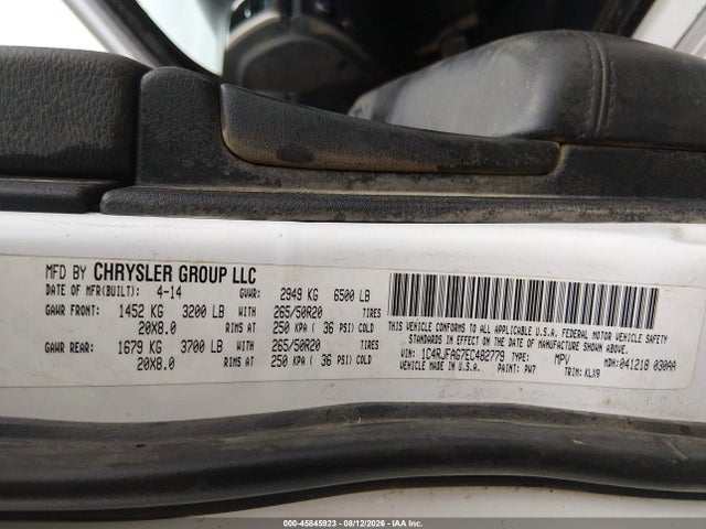 1C4RJFAG7EC482779 Jeep Grand Cherokee Altitude