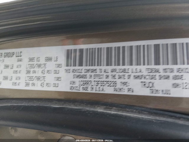 Продажа на аукционе авто 2015 Ram 1500 Outdoorsman, vin: 1C6RR7LT3FS575239, номер лота: 45845926