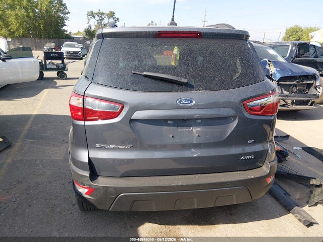 2022 Ford Ecosport Se მანქანა იყიდება აუქციონზე, vin: MAJ6S3GL6NC468333, აუქციონის ნომერი: 45846048