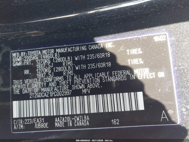 Продаж на аукціоні авто 2023 Lexus Nx 250 Premium, vin: 2T2GDCAZ1PC002997, номер лоту: 45846343