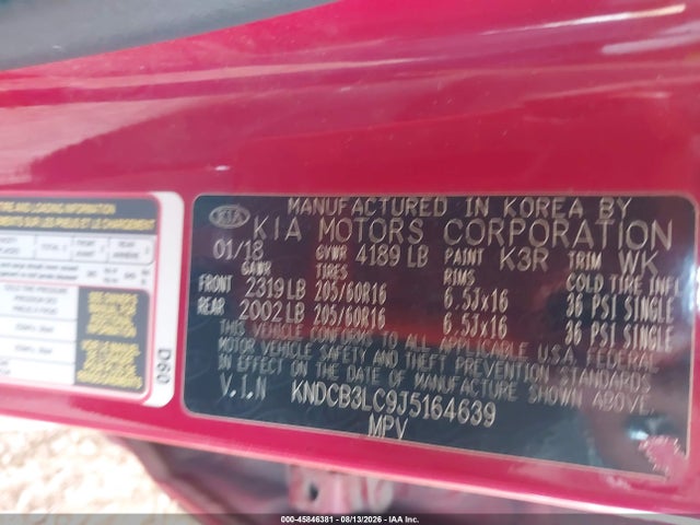 KIA NIRO LX 2018 KNDCB3LC9J5164639 Image 9