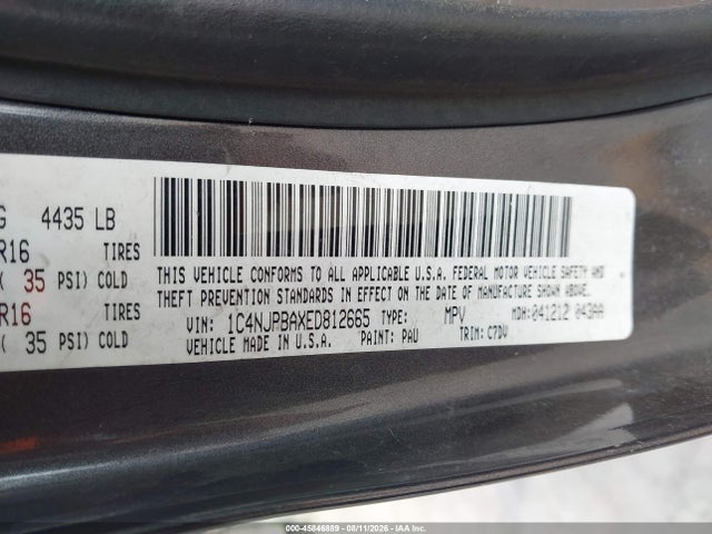 1C4NJPBAXED812665 Jeep Patriot Sport