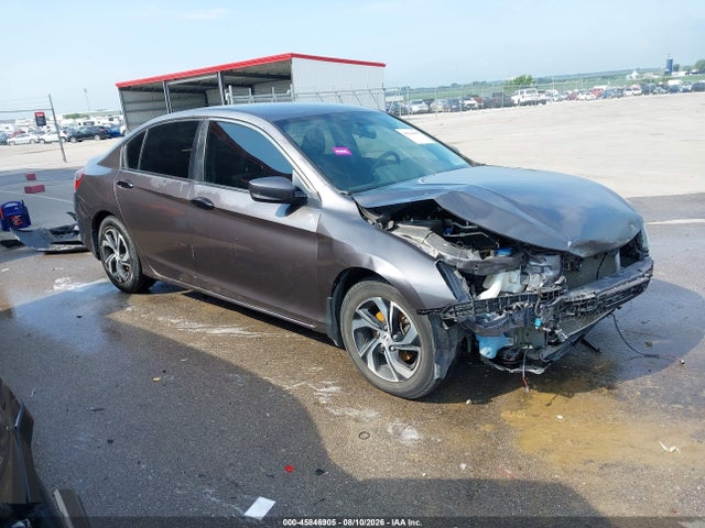 45846905 :رقم المزاد ، 1HGCR2F31GA102509 vin ، 2016 Honda Accord Lx مزاد بيع