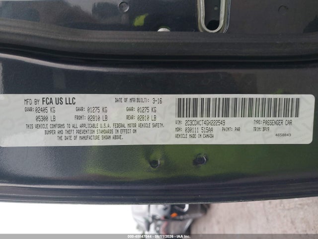 Продажа на аукционе авто 2016 Dodge Charger R/t, vin: 2C3CDXCT4GH222549, номер лота: 45847044