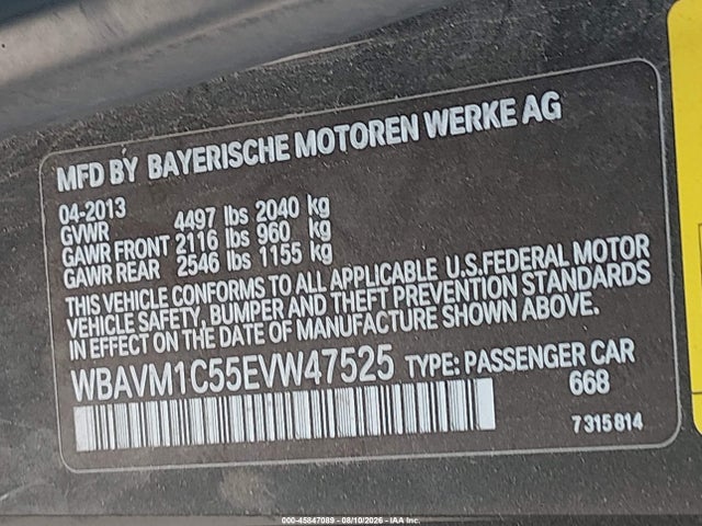 BMW X1 Sdrive28i 2014 WBAVM1C55EVW47525 Image 9
