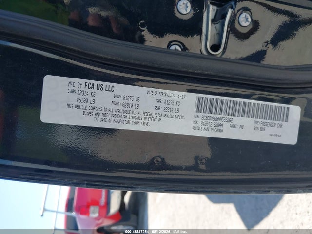 Продажа на аукционе авто 2017 Dodge Charger Se Rwd, vin: 2C3CDXBG8HH599262, номер лота: 45847254