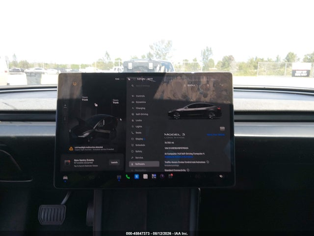 45847373 :رقم المزاد ، 5YJ3E1EA1SF976024 vin ، 2025 Tesla Model 3 Long Range Rear-wheel Drive/standard Rear-wheel Drive مزاد بيع