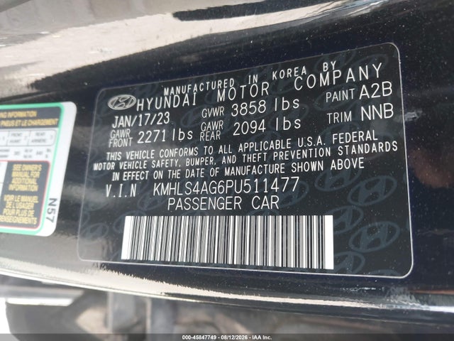 Hyundai ELANTRA SEL 2023 KMHLS4AG6PU511477 Image 9
