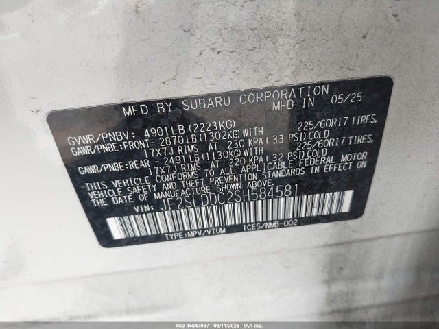 Subaru Forester Premium 2025 JF2SLDDC2SH584581 Image 9