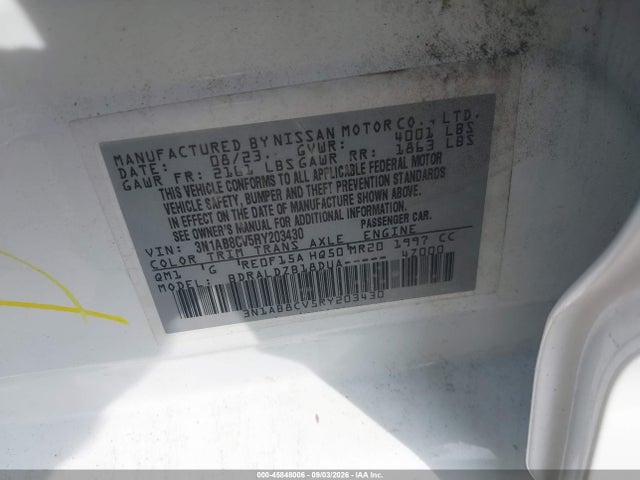 Nissan Sentra Sv Xtronic Cvt 2024 3N1AB8CV5RY203430 Image 9