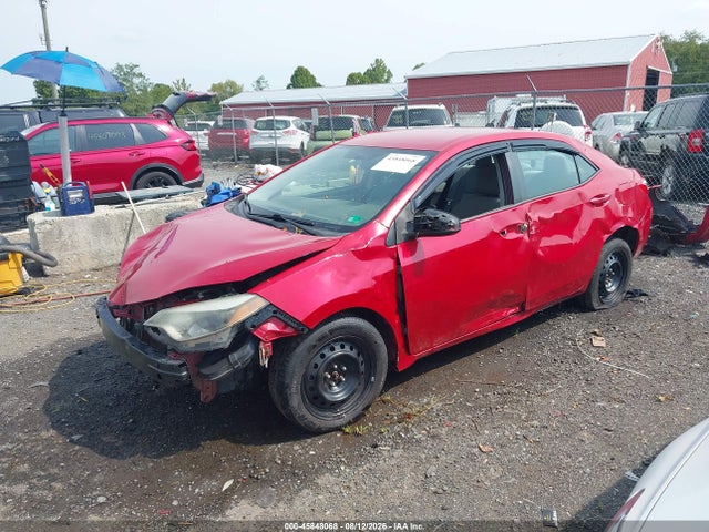 45848068 :رقم المزاد ، 5YFBURHEXGP476077 vin ، 2016 Toyota Corolla Le مزاد بيع