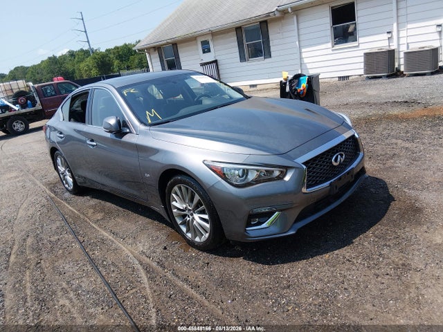2019 Infiniti Q50 3.0t Luxe მანქანა იყიდება აუქციონზე, vin: JN1EV7AR1KM591855, აუქციონის ნომერი: 45848166
