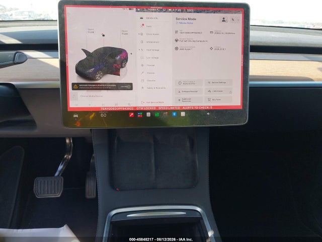 45848217 :رقم المزاد ، 7SAYGDED3PF943922 vin ، 2023 Tesla Model Y Rwd مزاد بيع