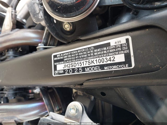 Honda Crf1000 A 2025 JH2SD1517SK100342 Image 10