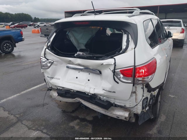 Продаж на аукціоні авто 2015 Nissan Pathfinder Platinum, vin: 5N1AR2MN7FC705828, номер лоту: 45848265