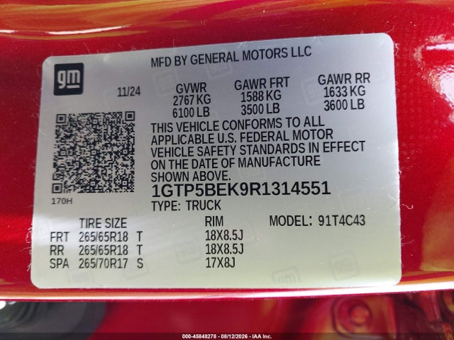 GMC Canyon 2wd Elevation 2024 1GTP5BEK9R1314551 Image 9