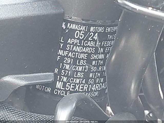 Kawasaki Ex650 R 2024 ML5EXER14RDAD5357 Image 10