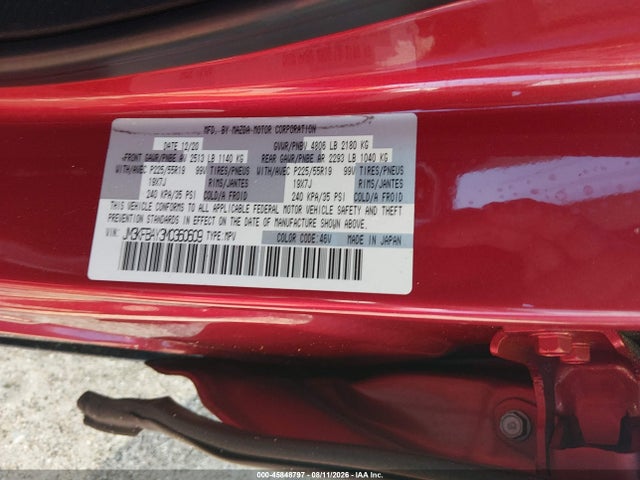Aukcja sprzedaży 2021 Mazda Cx-5 Grand Touring Reserve, vin: JM3KFBAY3M0360609, numer aukcji: 45848797