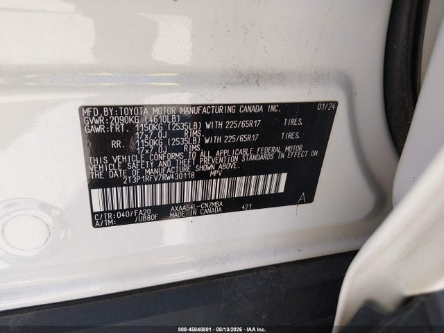 Toyota Rav4 Xle 2024 2T3P1RFV7RW430118 Image 9