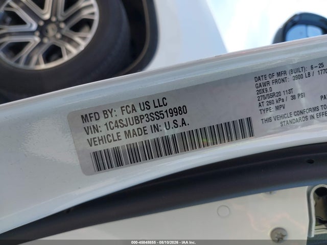 Jeep Wagoneer Carbide 4x2 2025 1C4SJUBP3SS519980 Image 9