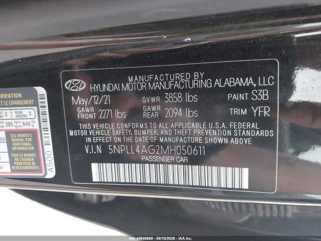 Hyundai ELANTRA SE 2021 5NPLL4AG2MH050611 Image 9