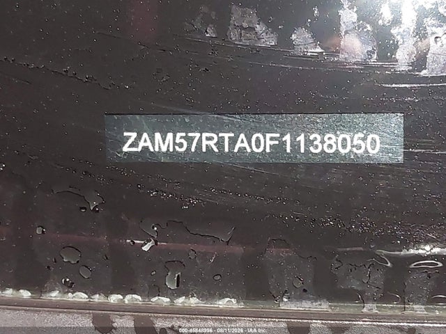 45848996 :رقم المزاد ، ZAM57RTA0F1138050 vin ، 2015 Maserati Ghibli S Q4 مزاد بيع