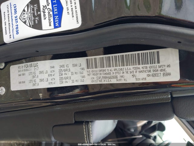 Aukcja sprzedaży 2017 Jeep Cherokee Altitude, vin: 1C4PJMAB4HW628686, numer aukcji: 45849184