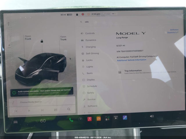 Aukcja sprzedaży 2026 Tesla Model Y Premium/rear-wheel Drive, vin: 7SAYGDED3TA658807, numer aukcji: 45849219