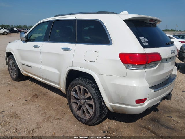 Продажа на аукционе авто 2017 Jeep Grand Cherokee Overland, vin: 1C4RJECG2HC878257, номер лота: 45849631