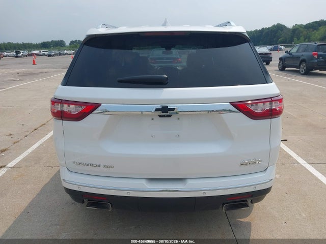 2018 Chevrolet Traverse High Country მანქანა იყიდება აუქციონზე, vin: 1GNEVKKW8JJ115419, აუქციონის ნომერი: 45849655