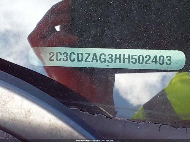 Aukcja sprzedaży 2017 Dodge Challenger Sxt, vin: 2C3CDZAG3HH502403, numer aukcji: 45849669