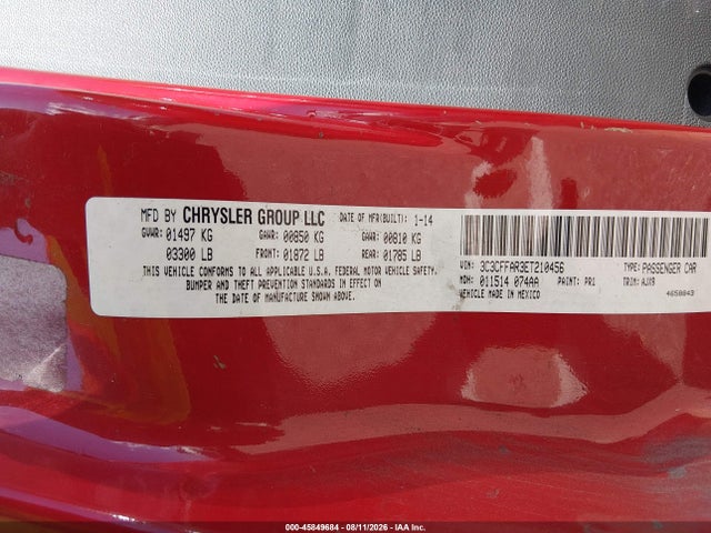 Fiat 500 POP 2014 3C3CFFAR3ET210456 Image 9
