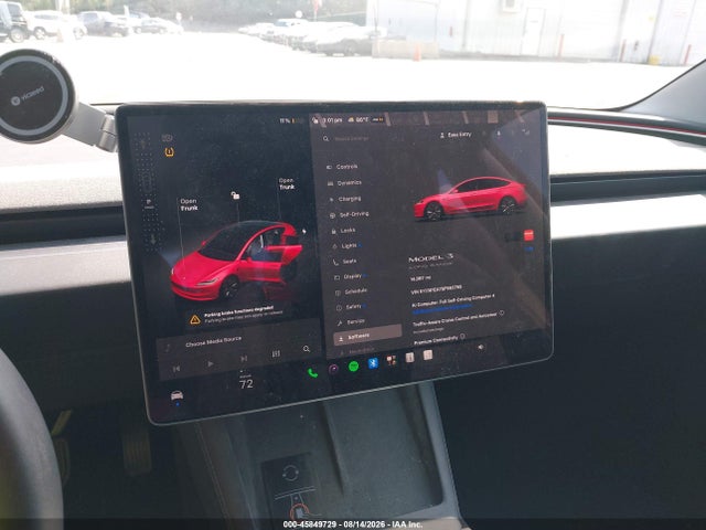 2025 Tesla Model 3 Long Range Rear-wheel Drive/standard Rear-wheel Drive მანქანა იყიდება აუქციონზე, vin: 5YJ3E1EA7SF993765, აუქციონის ნომერი: 45849729