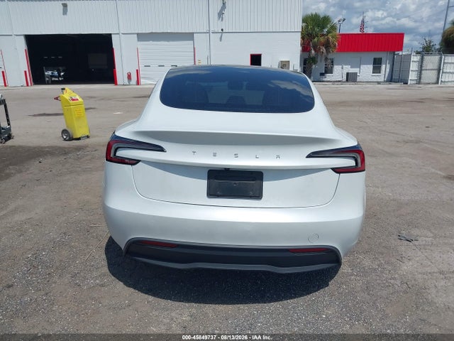45849737 :رقم المزاد ، 5YJ3E1EA3SF981595 vin ، 2025 Tesla Model 3 Long Range Rear-wheel Drive/standard Rear-wheel Drive مزاد بيع
