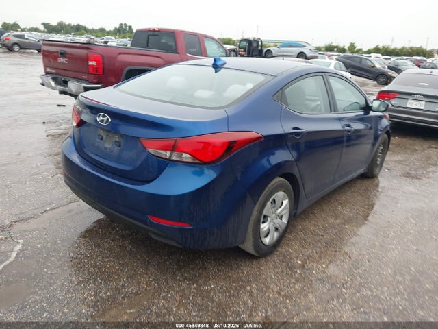 2016 Hyundai Elantra Se მანქანა იყიდება აუქციონზე, vin: 5NPDH4AE1GH789722, აუქციონის ნომერი: 45849848