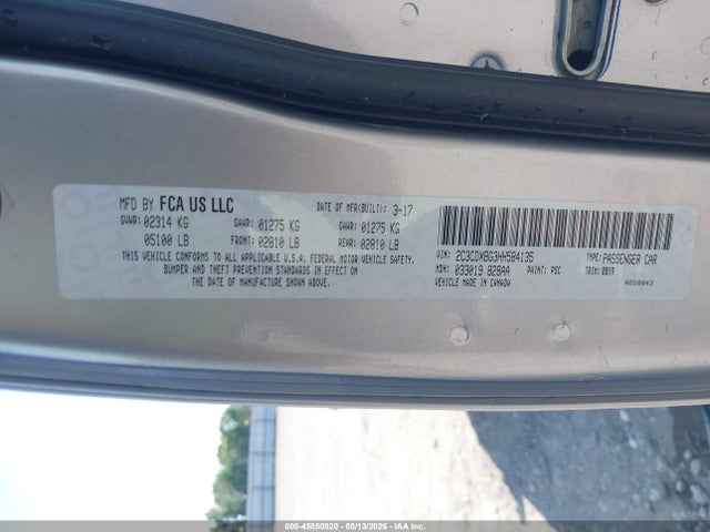 Продаж на аукціоні авто 2017 Dodge Charger Se Rwd, vin: 2C3CDXBG3HH584135, номер лоту: 45850020