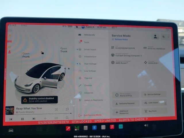 Продаж на аукціоні авто 2022 Tesla Model 3 Long Range Dual Motor All-wheel Drive, vin: 5YJ3E1EB2NF192979, номер лоту: 45850052