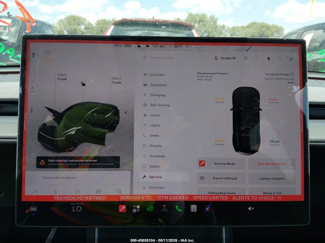 Продаж на аукціоні авто 2026 Tesla Model Y Premium Rear-wheel Drive/rear-wheel Drive, vin: 7SAYGDED0TA674821, номер лоту: 45850104