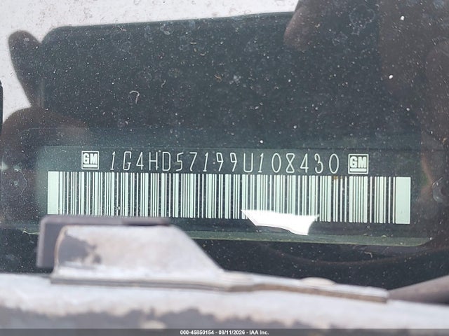 Aukcja sprzedaży 2009 Buick Lucerne Cxl-3, vin: 1G4HD57199U108430, numer aukcji: 45850154