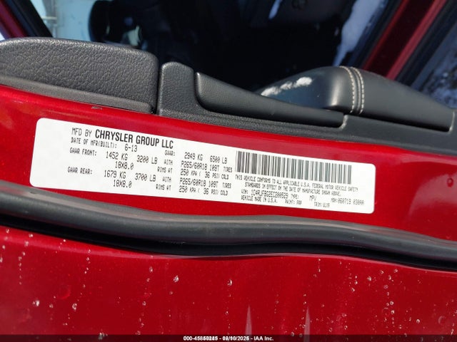 2014 Jeep Grand Cherokee Limited მანქანა იყიდება აუქციონზე, vin: 1C4RJFBG2EC200529, აუქციონის ნომერი: 45850245