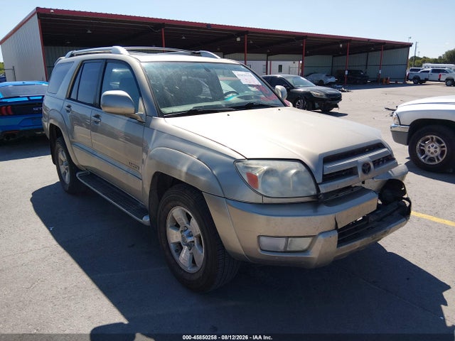 2004 Toyota 4runner Limited V6 მანქანა იყიდება აუქციონზე, vin: JTEZU17R748021789, აუქციონის ნომერი: 45850258