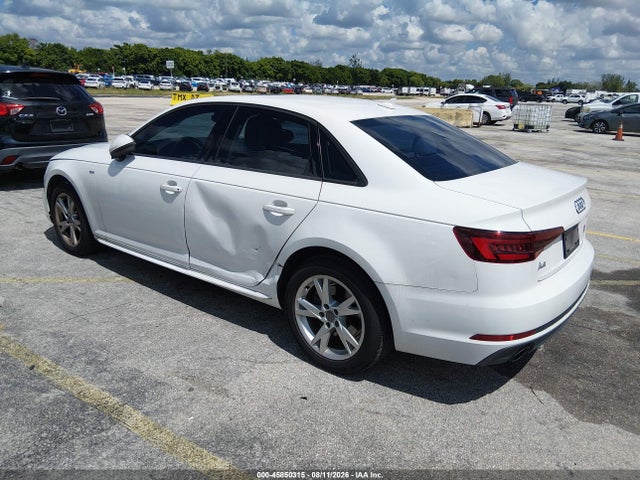 2018 Audi A4 2.0t Tech Ultra Premium/2.0t Ultra Premium მანქანა იყიდება აუქციონზე, vin: WAUKMAF42JA173945, აუქციონის ნომერი: 45850315