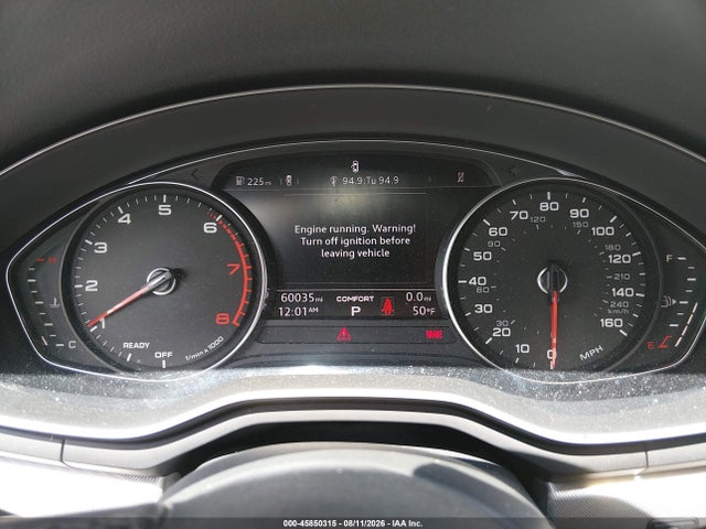2018 Audi A4 2.0t Tech Ultra Premium/2.0t Ultra Premium მანქანა იყიდება აუქციონზე, vin: WAUKMAF42JA173945, აუქციონის ნომერი: 45850315