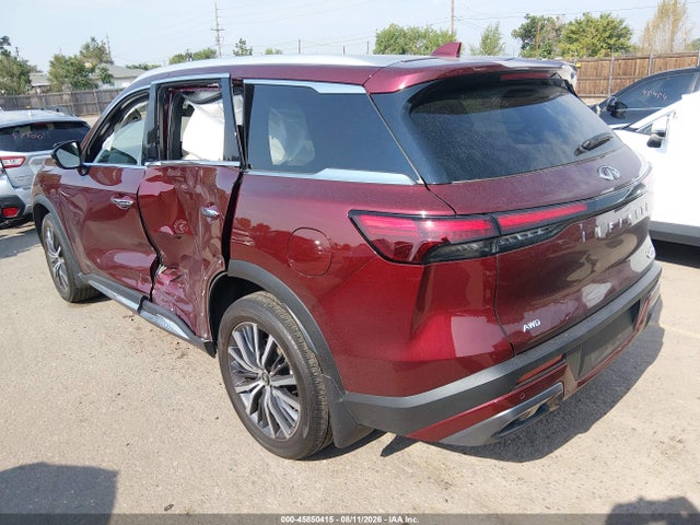 2025 Infiniti Qx60 Sensory Awd მანქანა იყიდება აუქციონზე, vin: 5N1AL1GSXSC346451, აუქციონის ნომერი: 45850415
