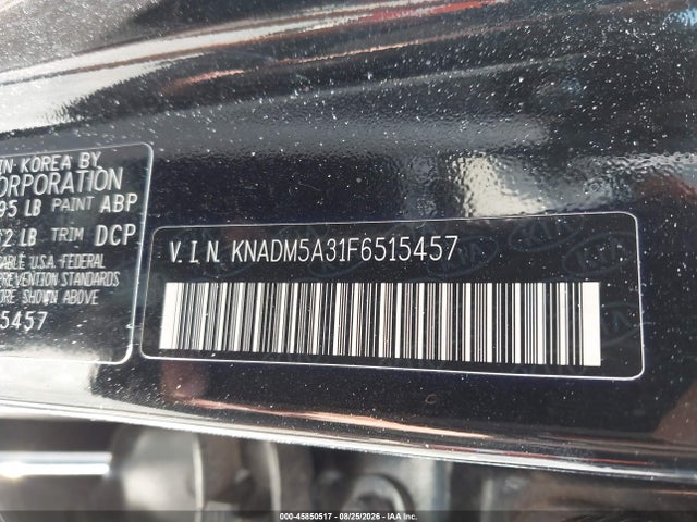 2015 Kia Rio Lx მანქანა იყიდება აუქციონზე, vin: KNADM5A31F6515457, აუქციონის ნომერი: 45850517